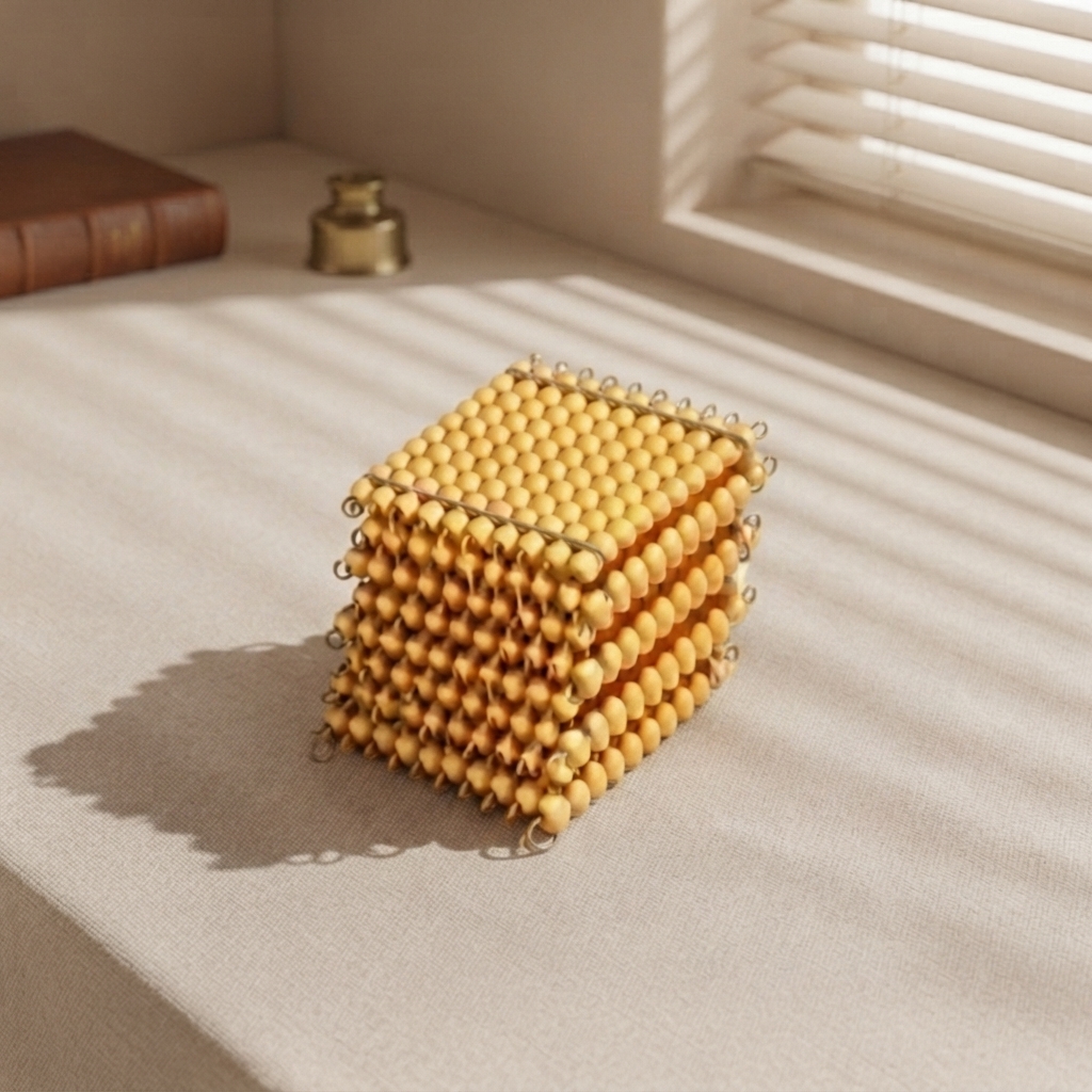 9 Golden Bead Hundred Squares