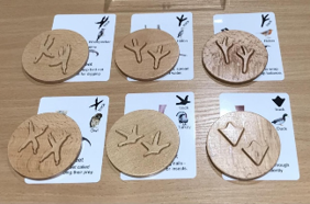 Animal Foot Prints w/cards - Image 2
