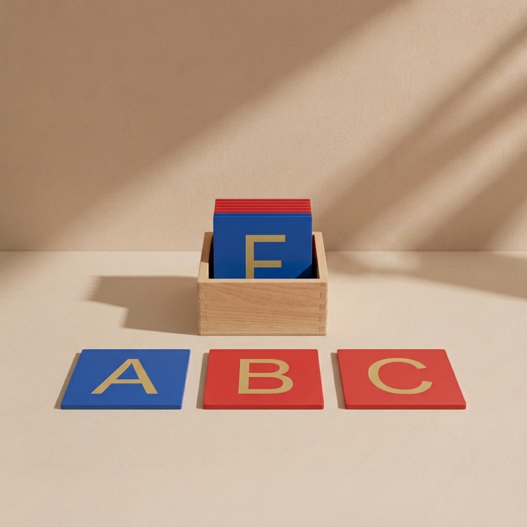 Capital Case Sandpaper Letters Print w/ Box