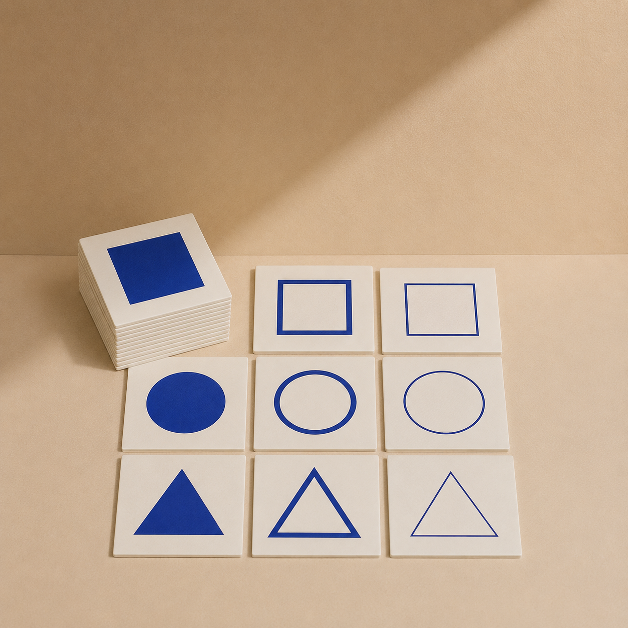 Cards For Geometric Demonstration Tray-in card
