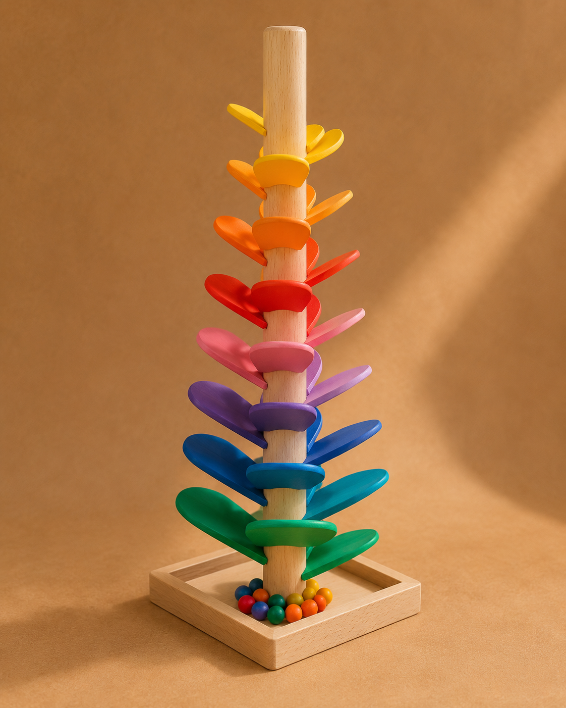 Colorful marble tree