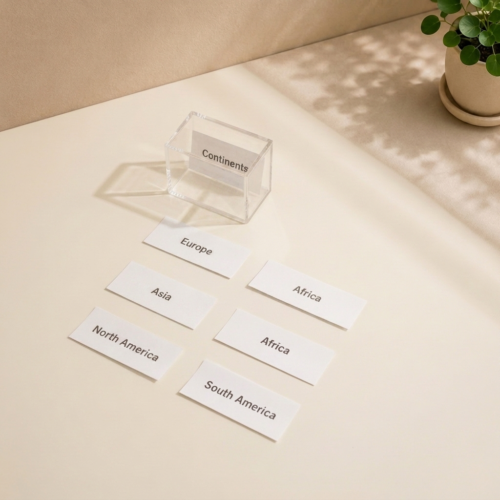 Continent Labels