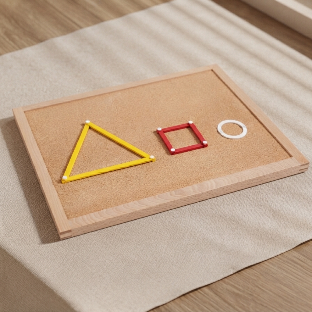 Cork Workboard for Geometry Sticks
