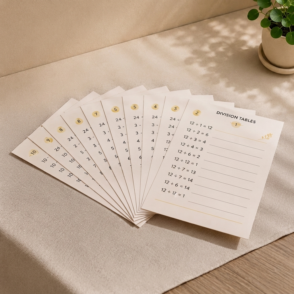 Division Tables