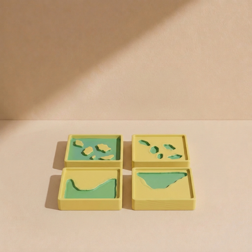 Land and Water Form Trays: Set 2