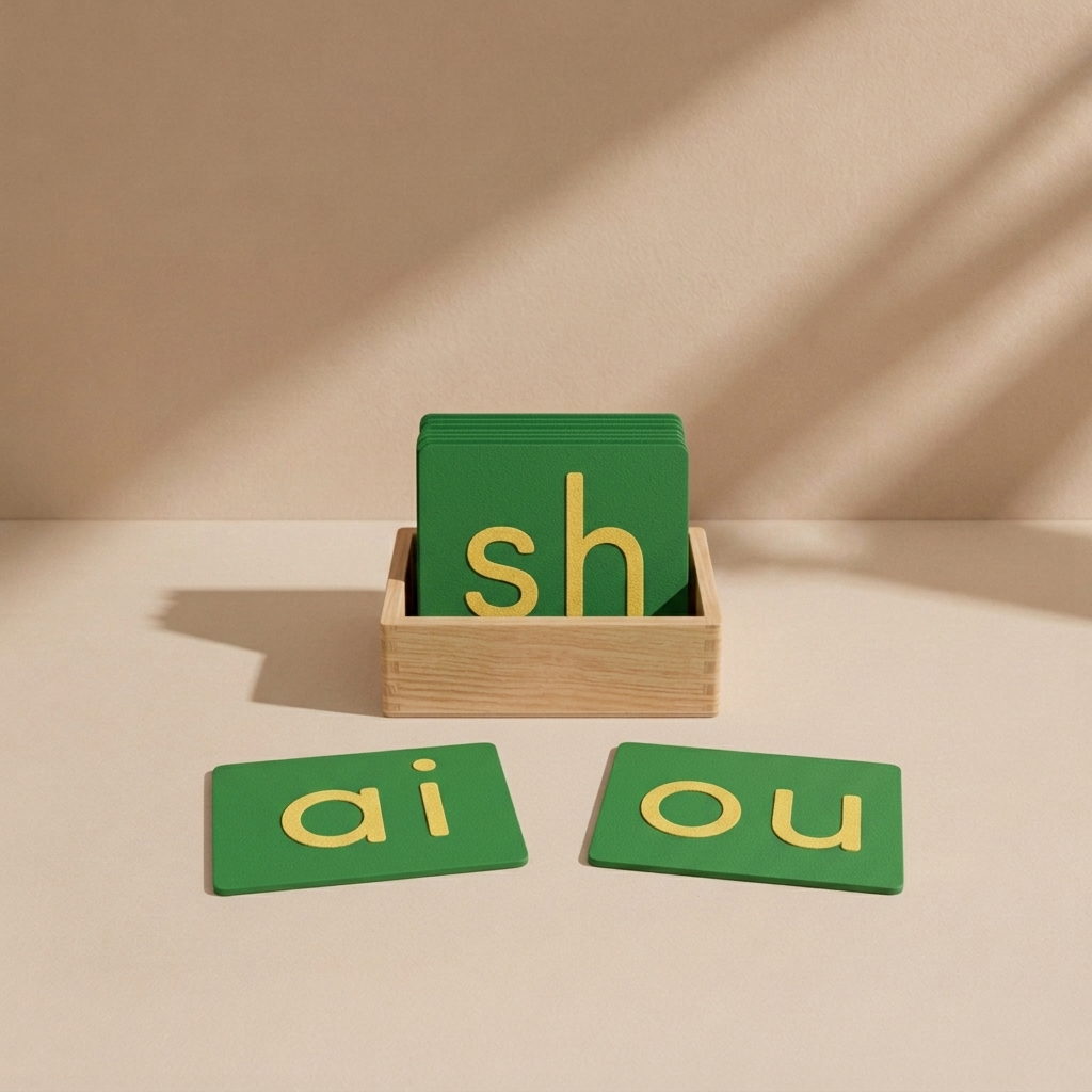 Lower Case Print Double Sandpaper Letters w/ Box