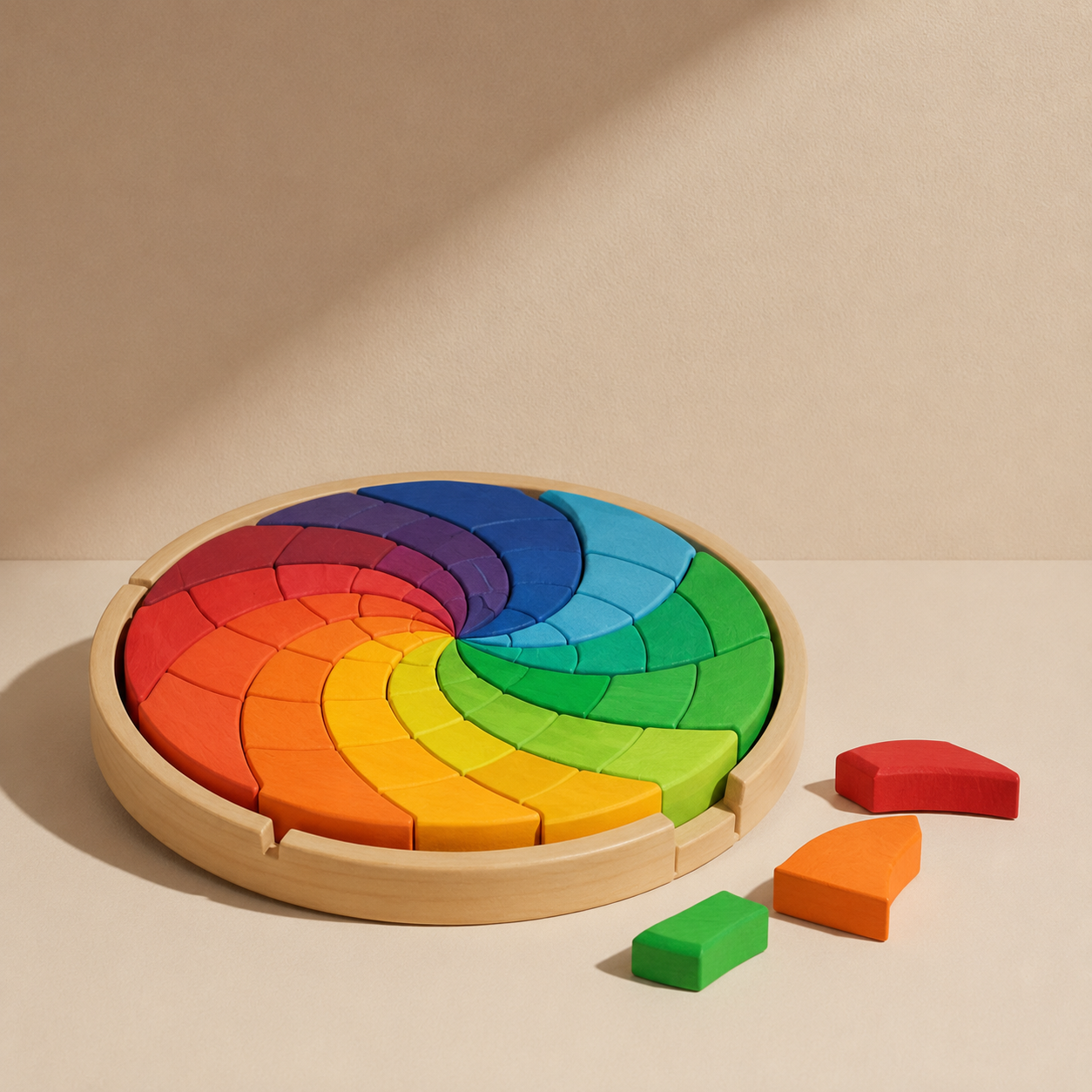 Mandala Colour Circle Spiral Large 72 pieces