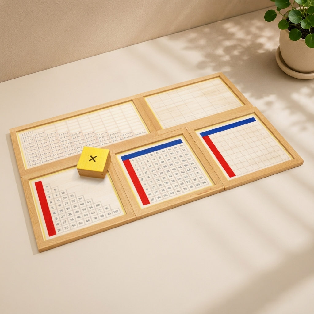 Multiplication Working Charts with frame