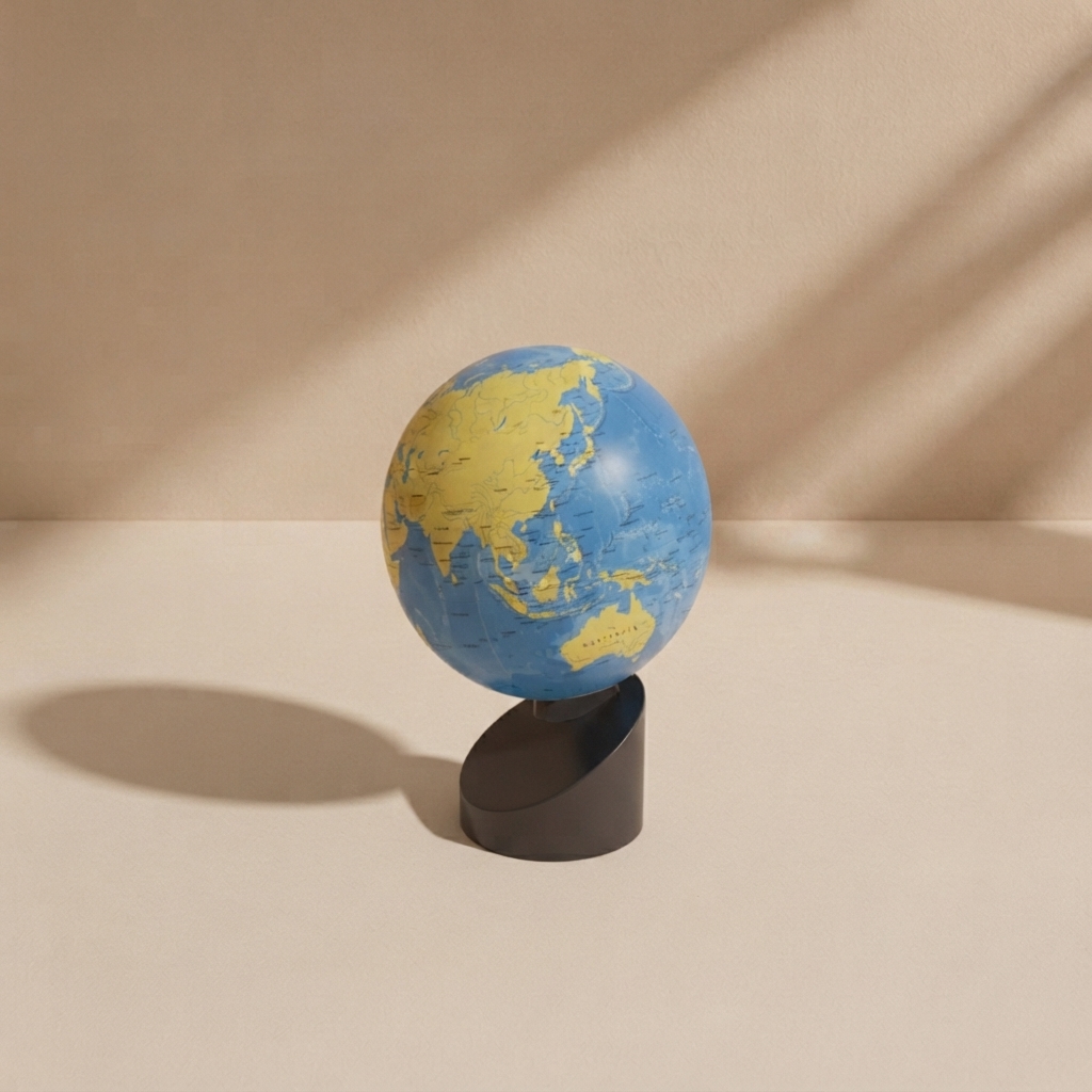 Sandpaper Globe-Land & Water