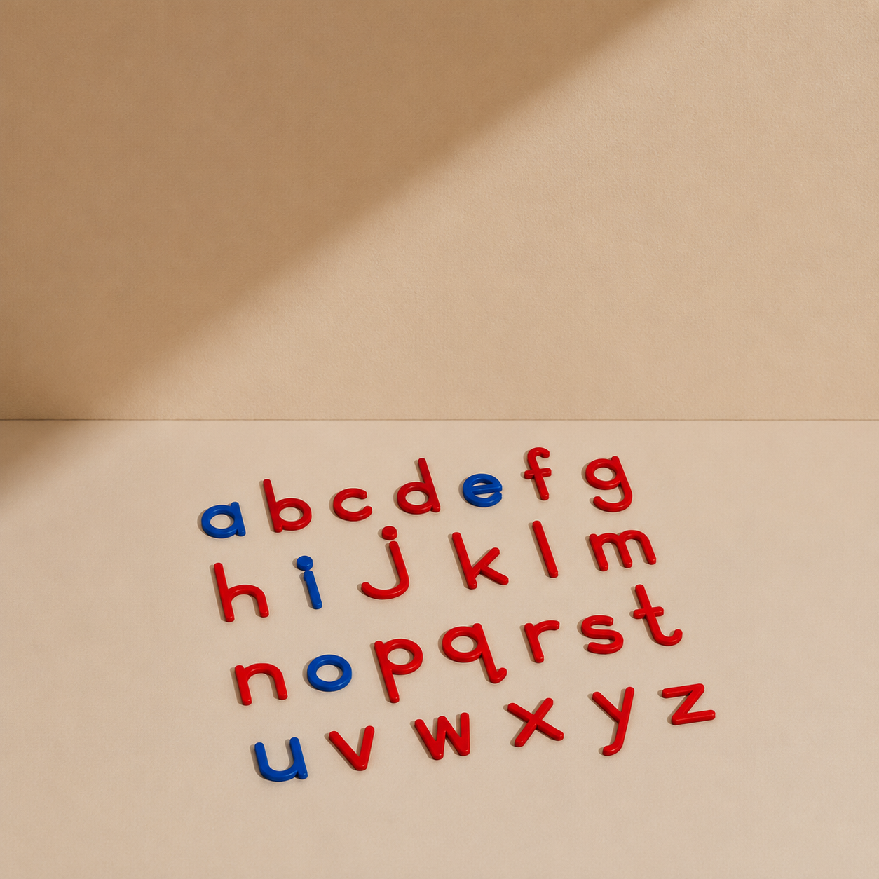 Small Moveable Alphabet (Print,Blue & Red)
