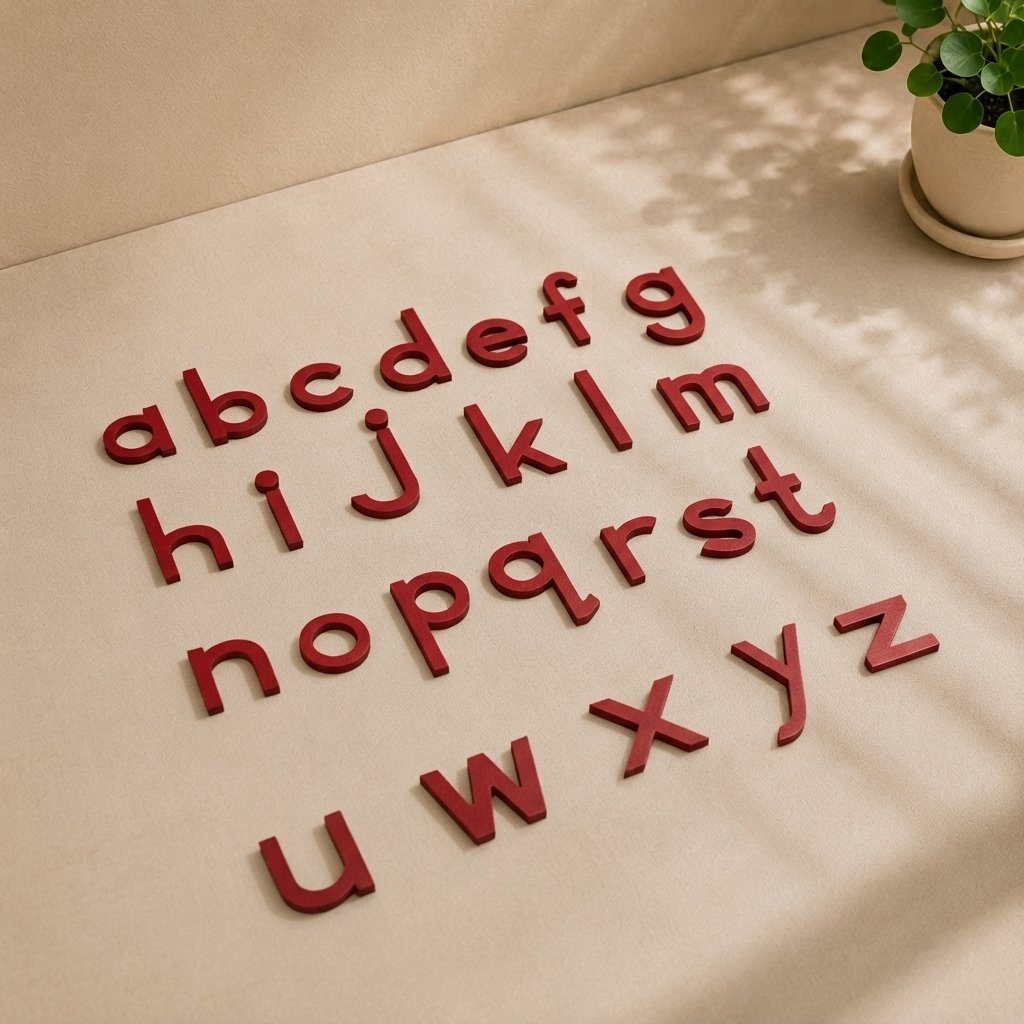 Small Moveable Alphabet (Print,Red)
