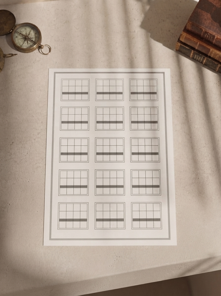 Stamp Game Paper, 15 Problems