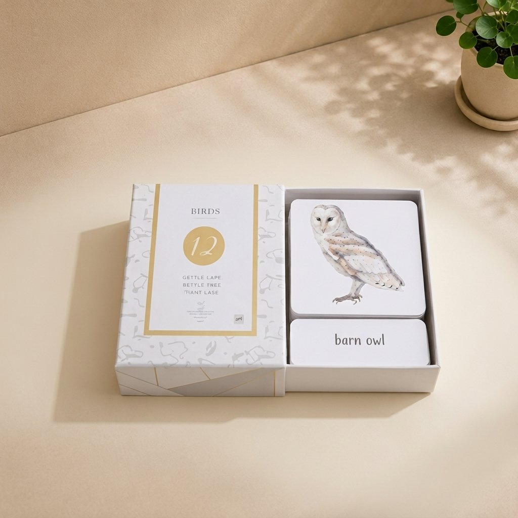 Three-part Cards -12pcs (Birds English only)