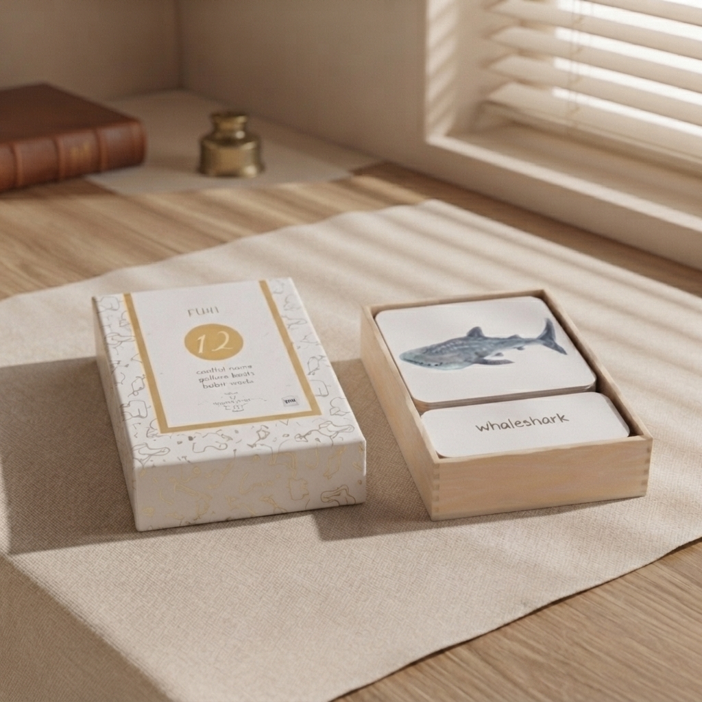 Three-part Cards-12pcs (Fish English only)