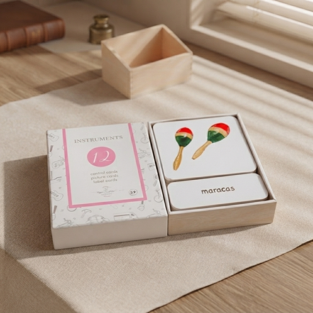Three-part Cards-12pcs (Instruments English only)