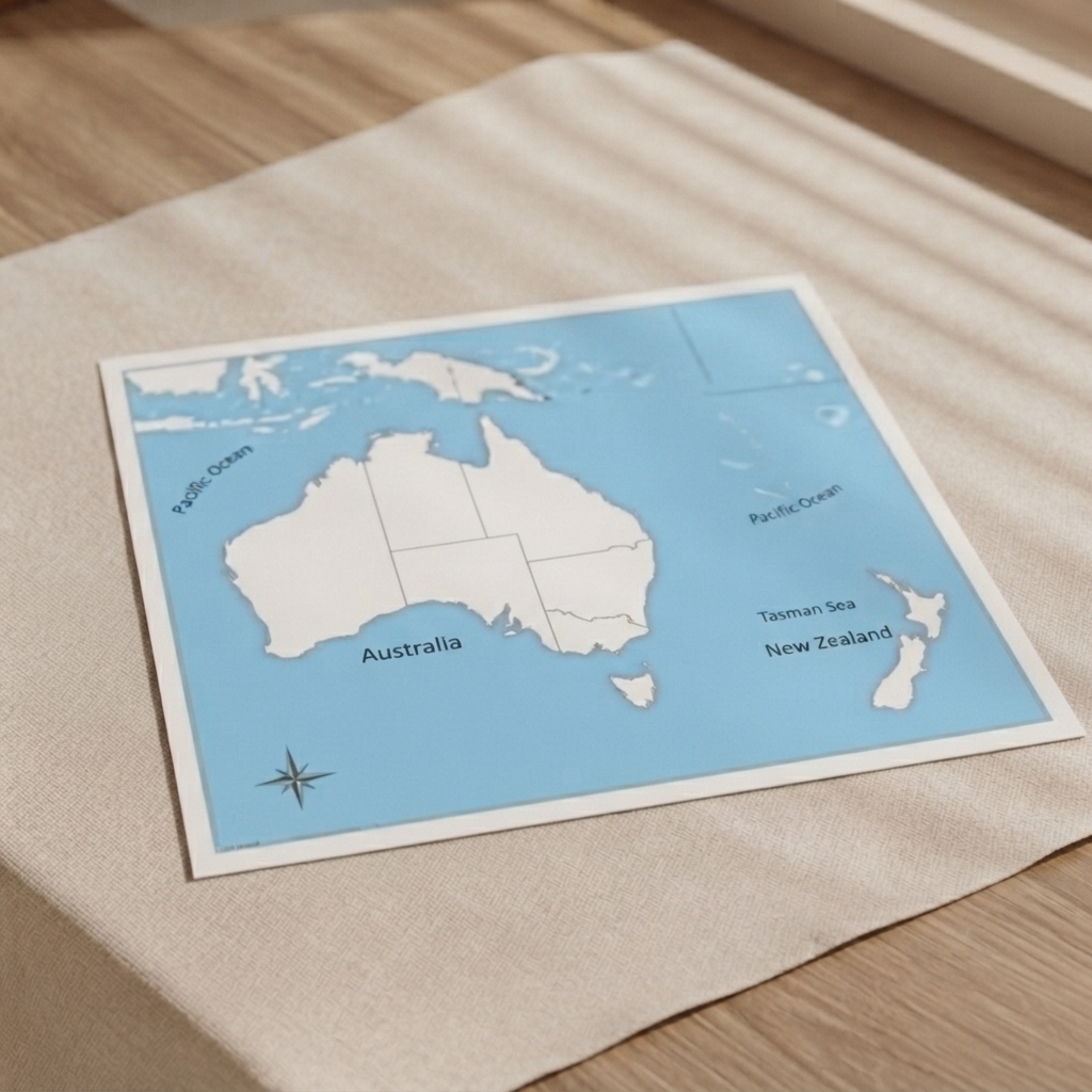 Unlabeled Australia Control Map