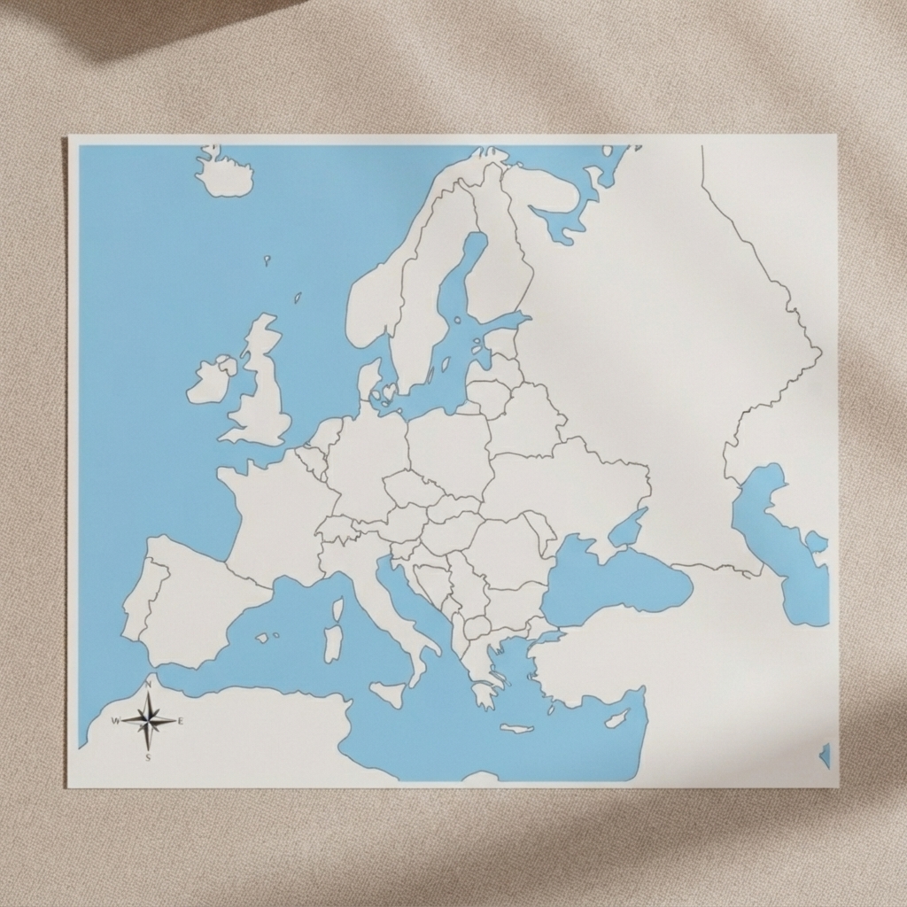 Unlabeled Europe Control Map