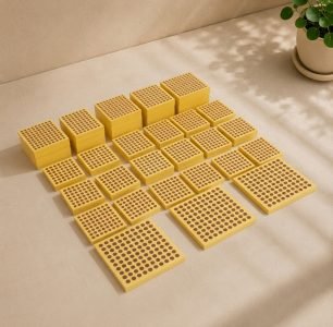 45 Wooden Hundred Squares