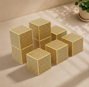 9 Wooden Thousand Cubes