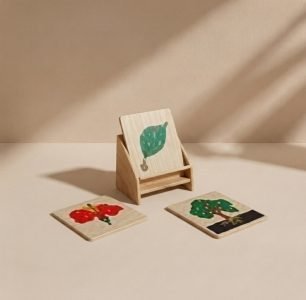 Botany Puzzle cabinet with 3 Puzzles(tree,flower,leaf)