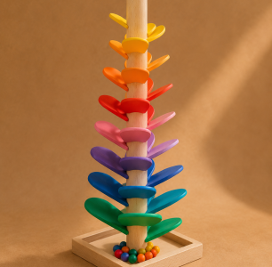 Colorful marble tree