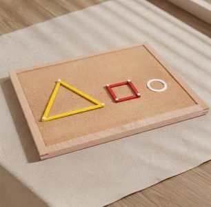 Cork Workboard for Geometry Sticks