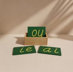 D Nealian Style Double Sandpaper Letters w/ Box