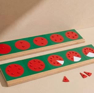 Metal Fraction Circles with stand