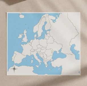Unlabeled Europe Control Map