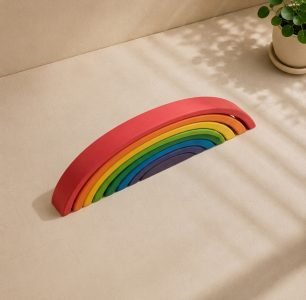 Wooden rainbow bridge 6 pcs