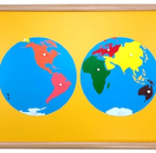 Puzzle Map of World Parts